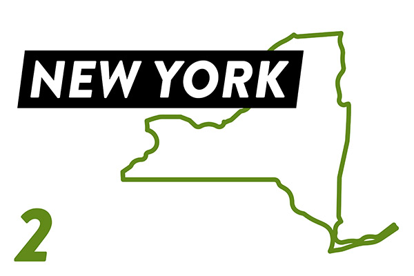 new york was the second most popular state on traillink in fy23