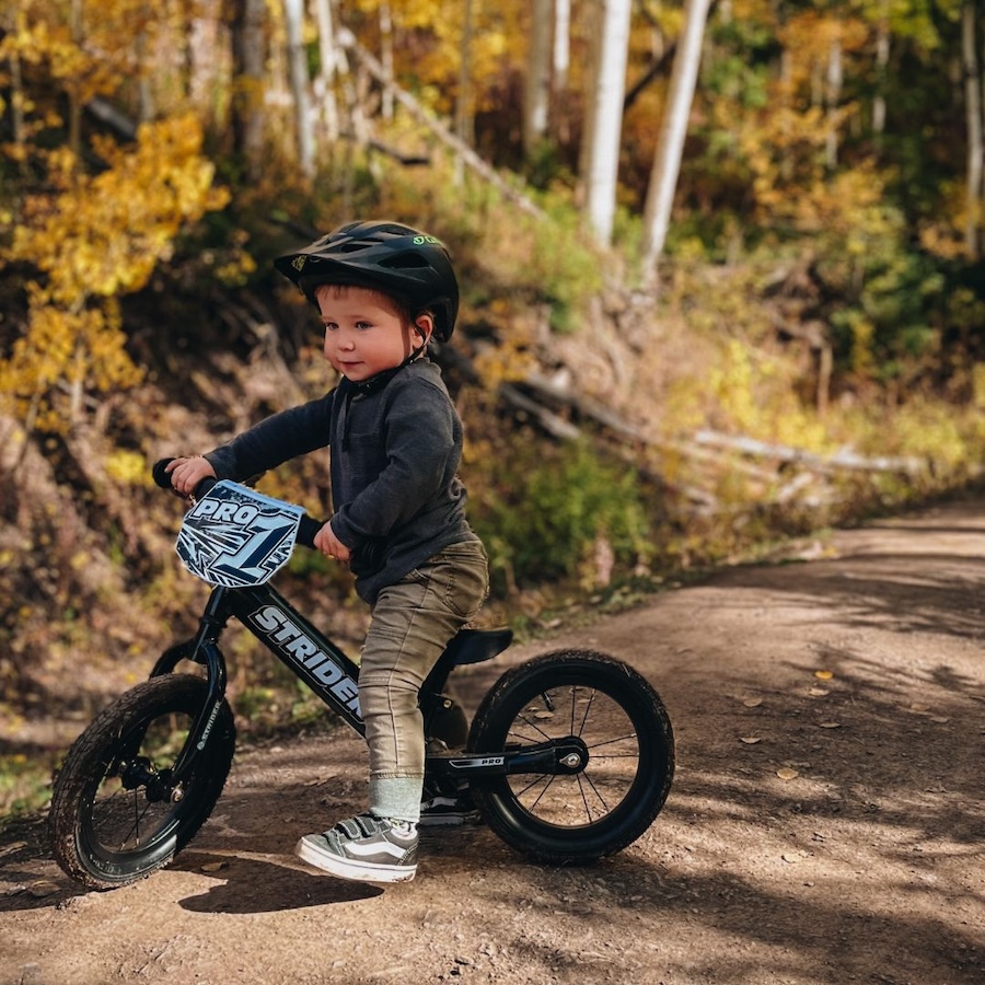 Child on Strider bike - Photo courtesy of Strider Bikes