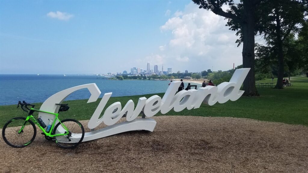 Ohio's Cleveland Lakefront Bikeway | Photo courtesy TrailLink user bellecity5oh