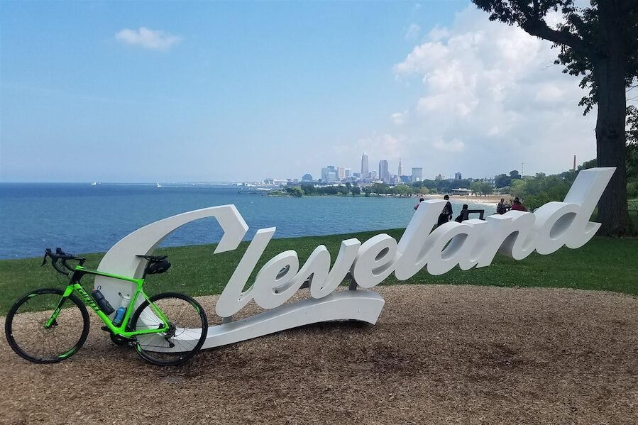 Ohio's Cleveland Lakefront Bikeway | Photo courtesy TrailLink user bellecity5oh