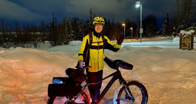 Winter Bike to Work Day along Alaska's Campbell Creek Trail | Courtesy Anchorage Park Foundation