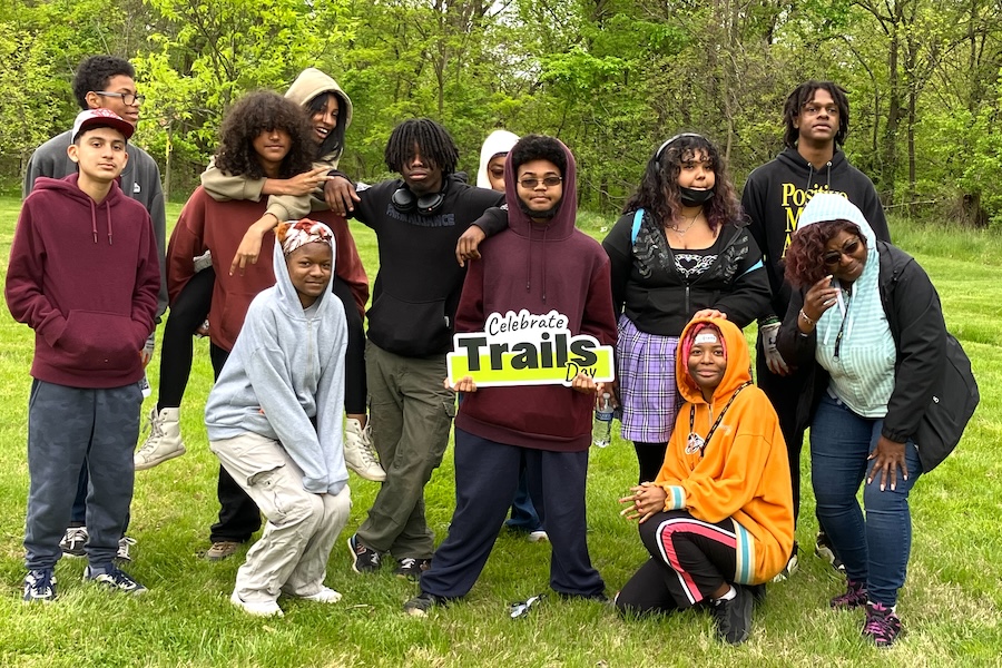 Celebrate Trails Day Cleanup at Hanlon Park, Baltimore, MD | Photo by Kate Foster
