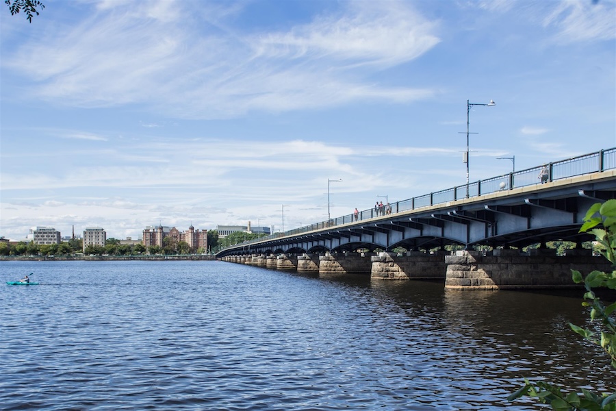 Massachusetts' Charles River Bike Path | Photo by TrailLink user dalex1953