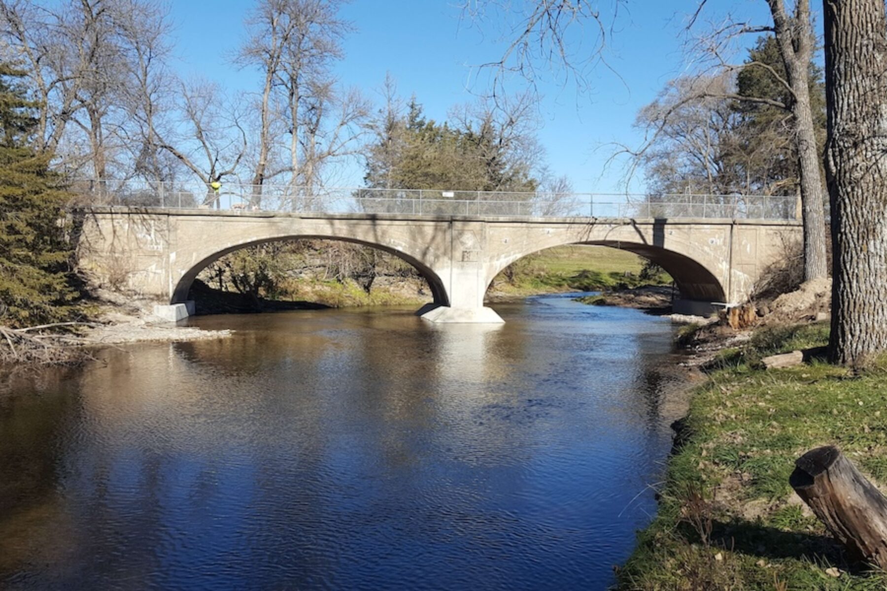 Double arch bridge in Brandon, Iowa | Photo courtesy Black Hawk County Conservation