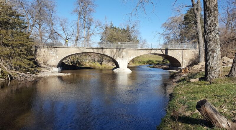 Double arch bridge in Brandon, Iowa | Photo courtesy Black Hawk County Conservation