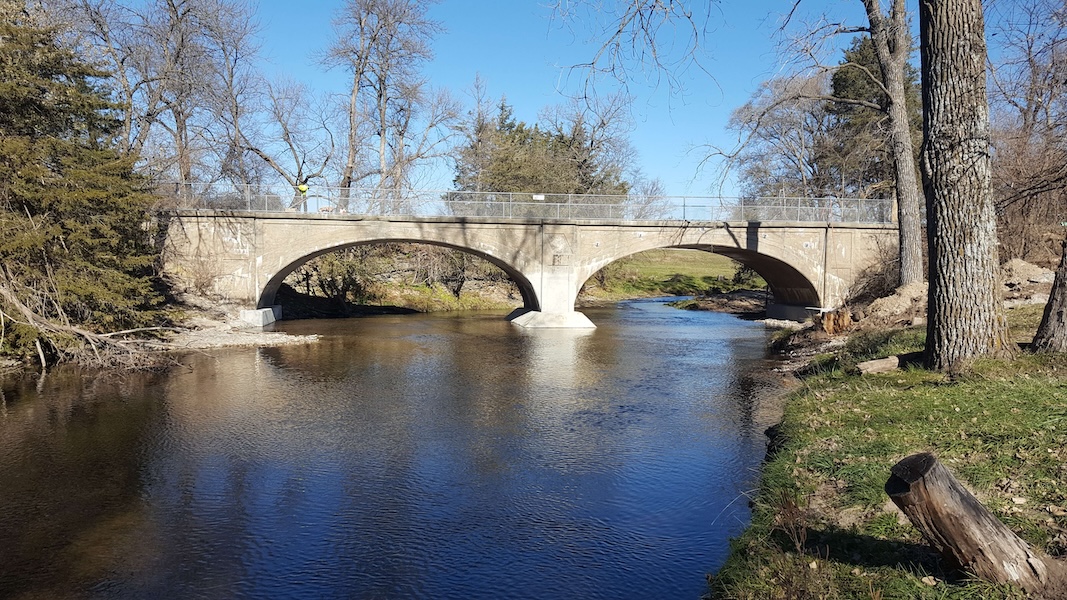 Double arch bridge in Brandon, Iowa | Photo courtesy Black Hawk County Conservation