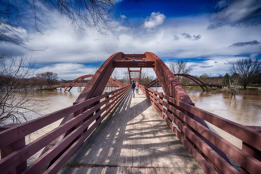 The Tridge in Midland, Michigan | Photo by Charles Bonham