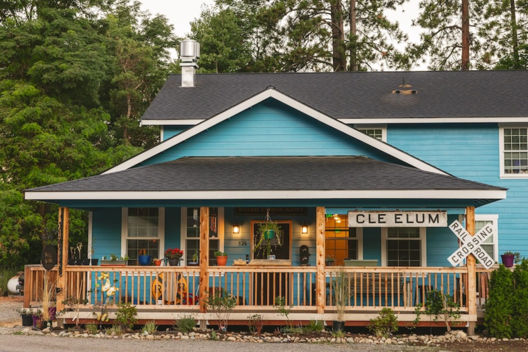 Washington's Iron Horse Inn Bed and Breakfast is located adjacent to the Cle Elum Depot along the Great American Rail-Trail | Photo courtesy Iron Horse Inn Bed and Breakfast