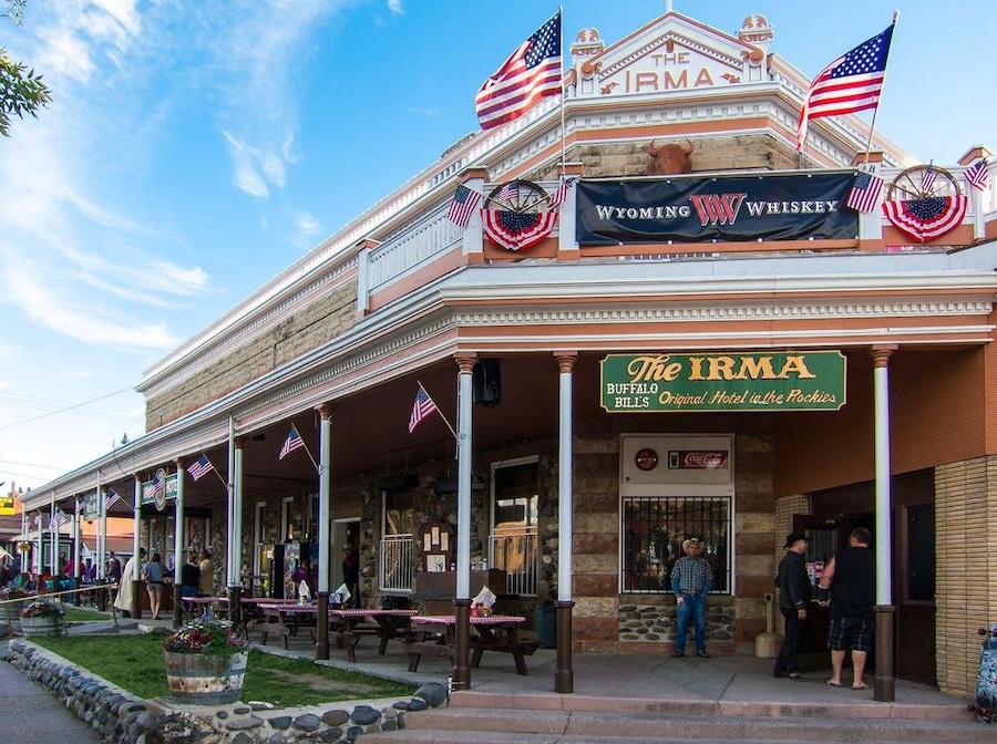 Wyoming's Irma Hotel along the Great American Rail-Trail | Photo courtesy Irma Hotel