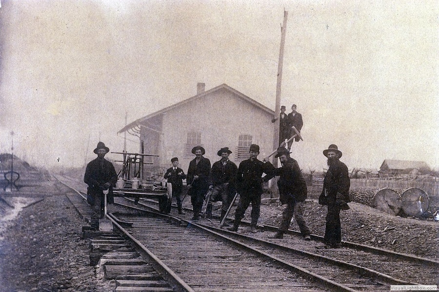 Centerburg depot completion, 1873