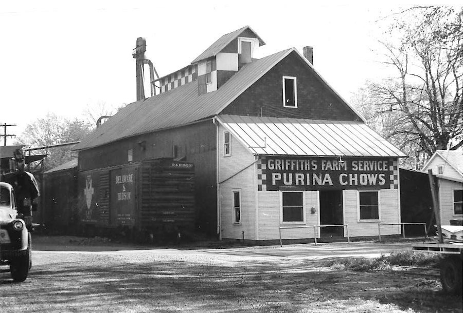 1963 photo of 108 N. Hartford Ave., then Griffith’s Farm Service; at its peak it employed 12 people. | Courtesy Griffith family