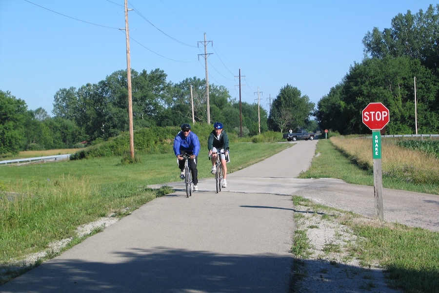 Ohio's Wolf Creek Trail at Snake Road between Trotwood and Airhill | Photo courtesy Miami Valley Regional Planning Commission