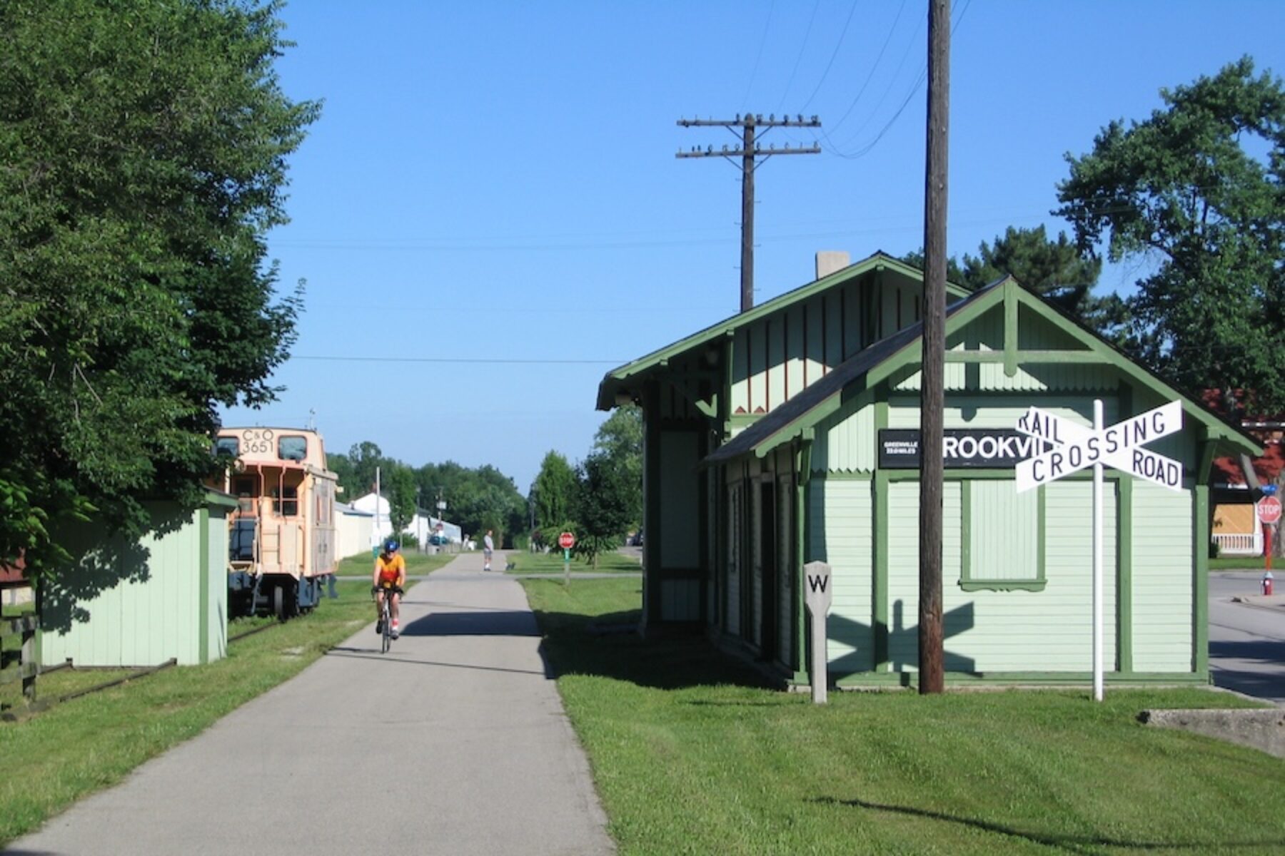 Ohio's Wolf Creek Trail at the Brookville Station | Photo courtesy Miami Valley Regional Planning Commission