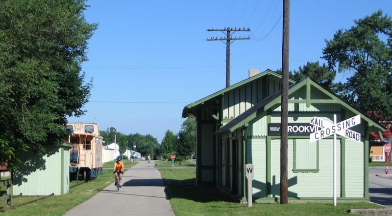 Ohio's Wolf Creek Trail at the Brookville Station | Photo courtesy Miami Valley Regional Planning Commission