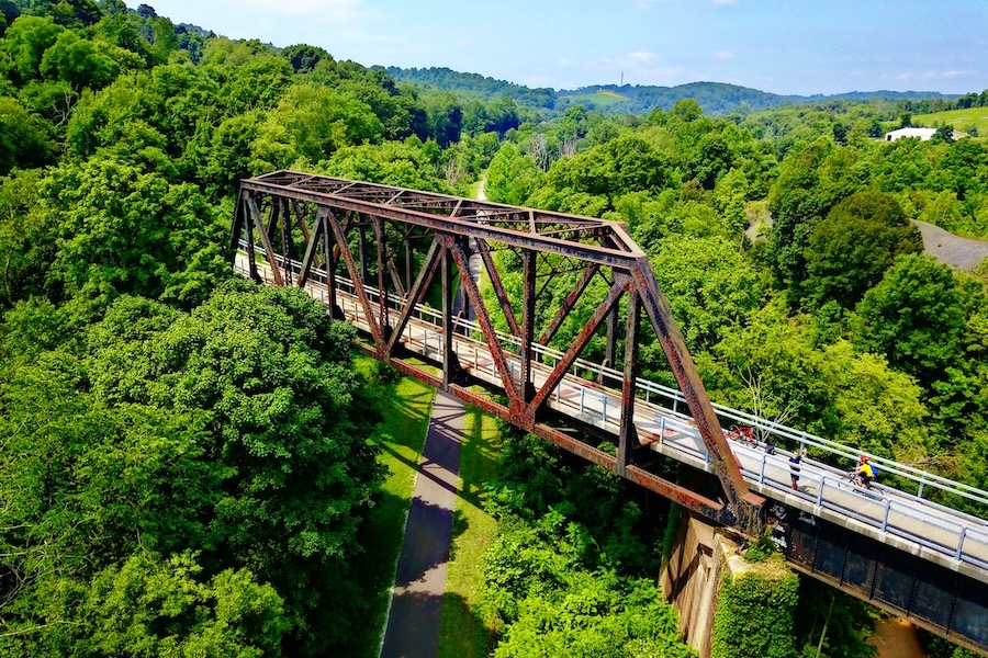 Panhandle Trail located in West Virginia and Pennsylvania | Photo by Milo Bateman