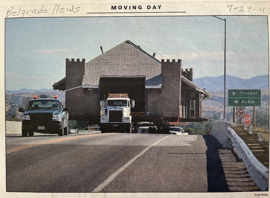 Trident Depot moving day to Three Forks, 2011 | Photo by Andy Malby, courtesy Belgrade News