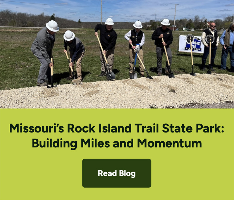 Missouri’s Rock Island Trail State Park- Building Miles and Momentum By- Laura Stark July 9, 2024