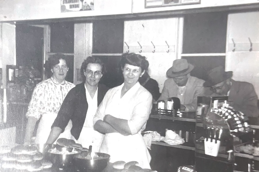 Employees and customers at Iowa's Taylor's Maid-Rite in the early 1940s | Phot courtesy Taylor’s Made-Rite