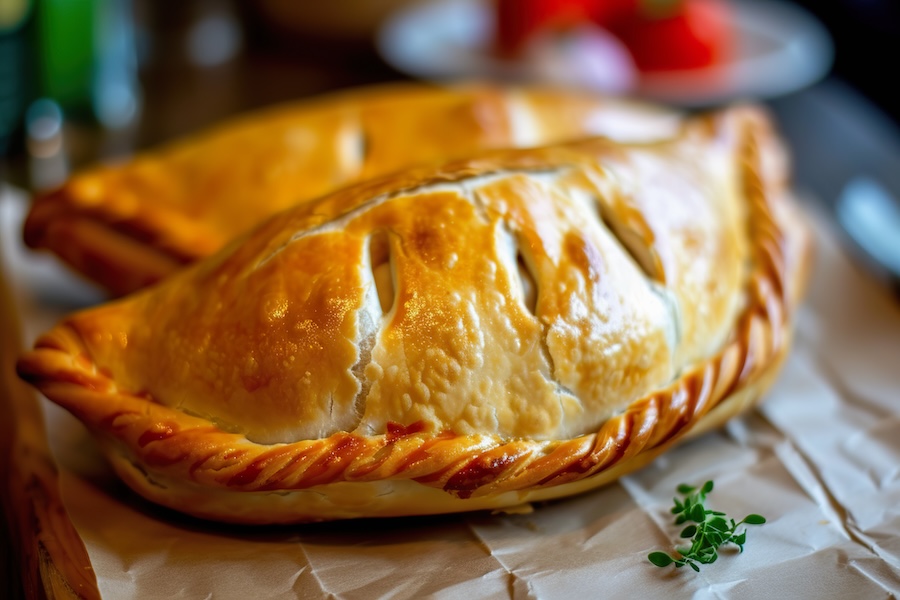 Close Up of Freshly Baked Golden Cornish Pasties for Dinner in Montana | Photo courtesy Butte Convention & Visitors Bureau