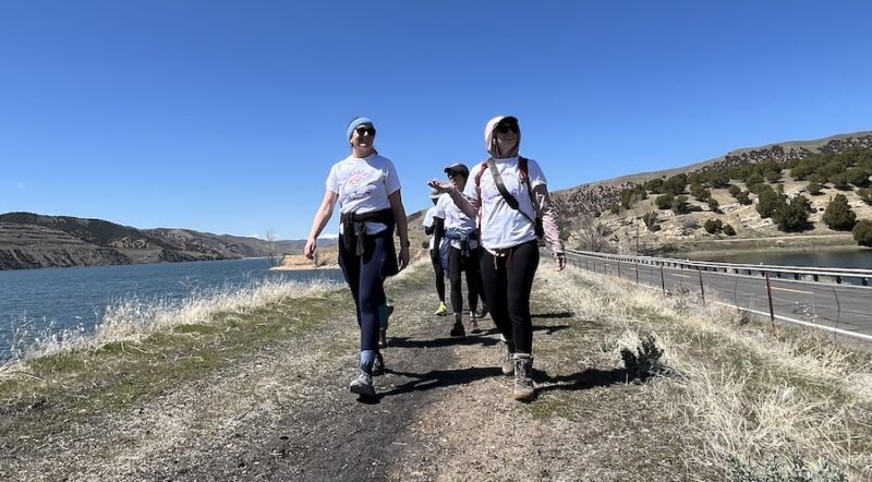 Walkers on Utah's Historic Union Pacific Rail Trail State Park in Coalville | Photo by Cindy Barks