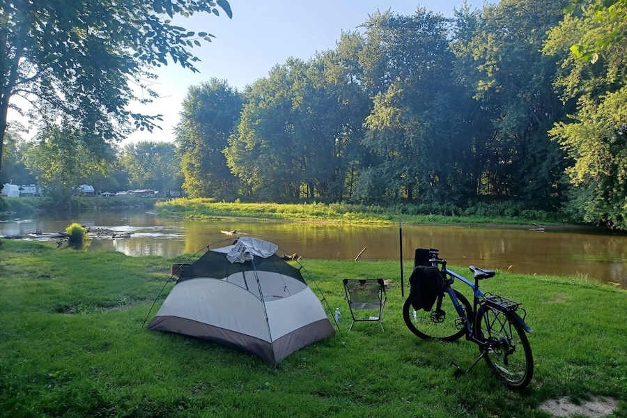 Indiana's Rising Sun Campground, near the Erie Trail in Monterey | Photo by Craig Martin
