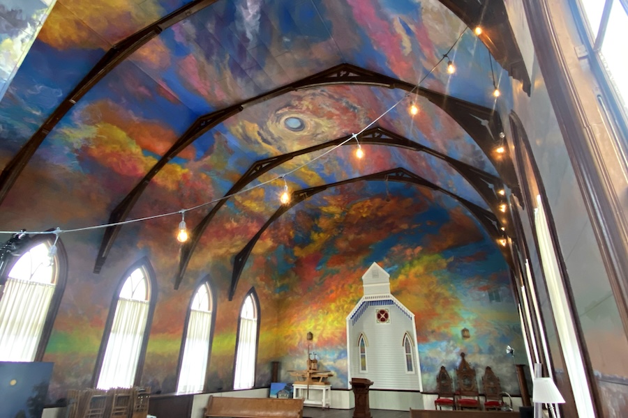 Malvern's Art Church, an attraction along Iowa's Wabash Trace Nature Trail | Photo courtesy Zack Jones