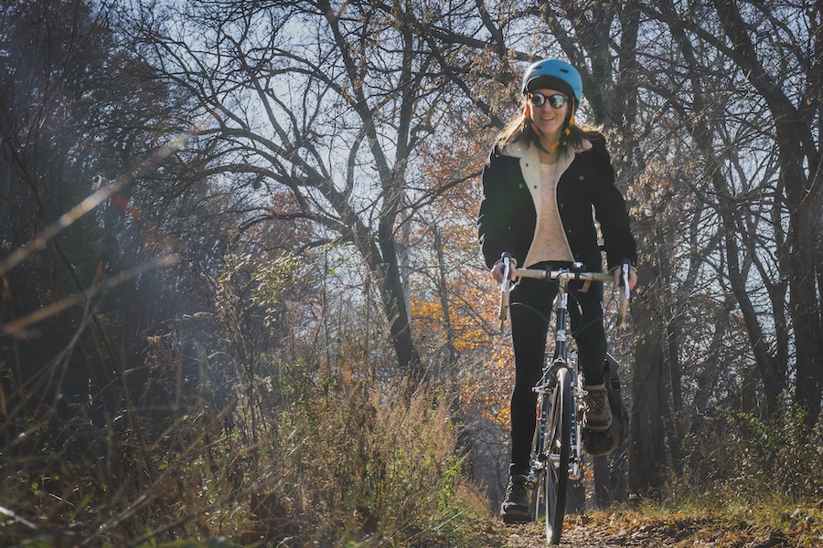 Bicyclist on Maryland's Chesapeake & Ohio Canal National Historical Park | Photo by Chris Langager