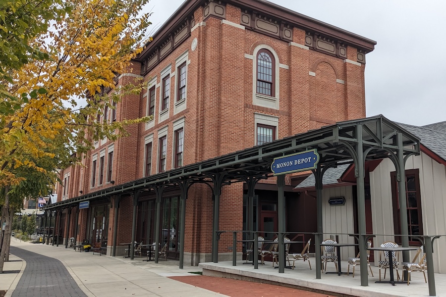 Monon Depot along Indiana's Monon Trail in Carmel | Photo by Laura Stark