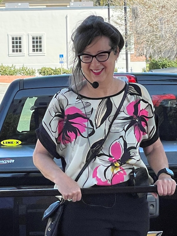 Kay Ehas giving a tour | Photo courtesy Kay Ehas