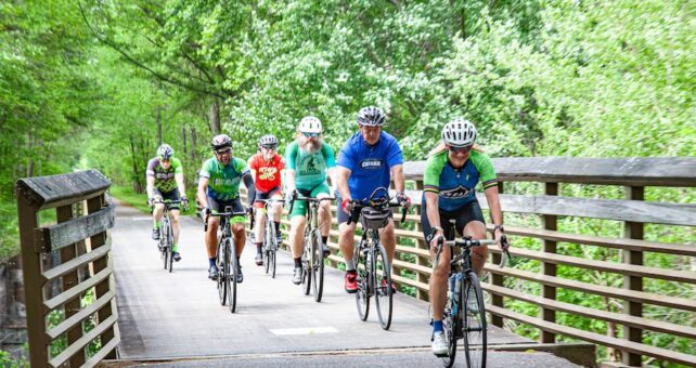 Bicyclists on Alabama's Chief Ladiga Trail | Alabama Trails Foundation