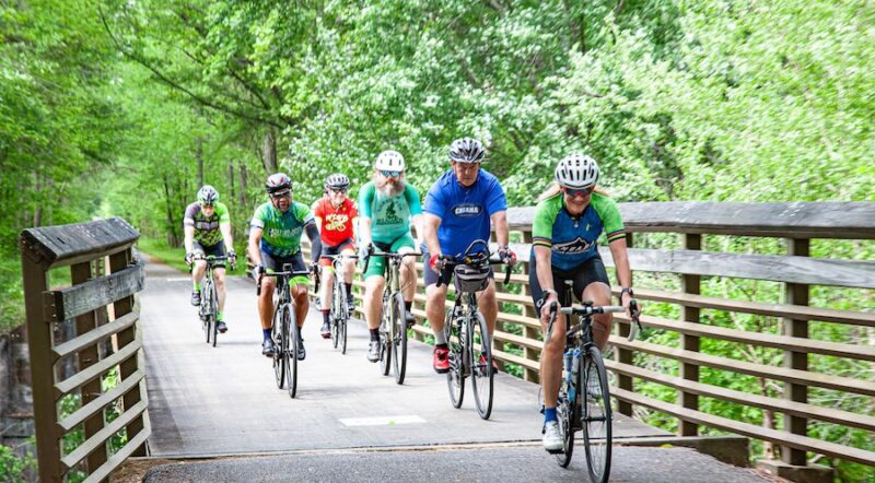 Bicyclists on Alabama's Chief Ladiga Trail | Alabama Trails Foundation