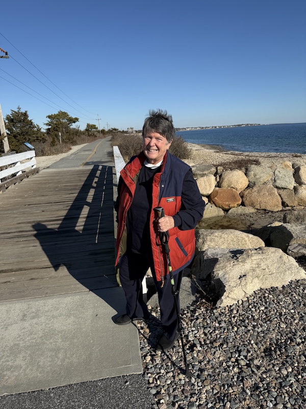 Mimi Davisson on Massachusetts' Shining Sea Trail | Photo courtesy Mimi Davisson