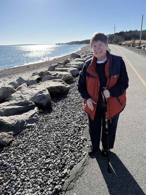 Mimi Davisson on Massachusetts' Shining Sea Trail | Photo courtesy Mimi Davisson