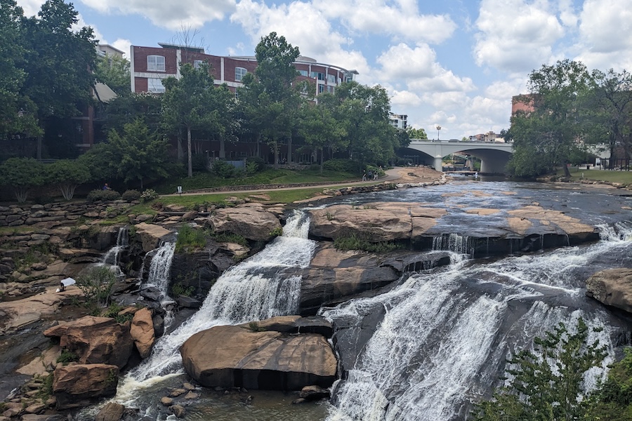 River bed along South Carolina's Prisma Health Swamp Rabbit Trail | Photo by Yvonne Mwangi