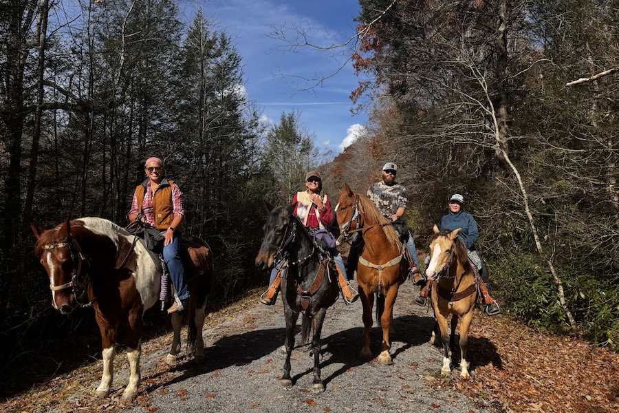 Equestrians along West Virginia's Meadow River Rail Trail | Photo by Dave Bassage