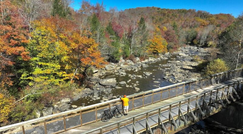The Meadow River Rail Trail's Russellville Bridge in southern West Virginia | Photo courtesy Adventure Meadow River