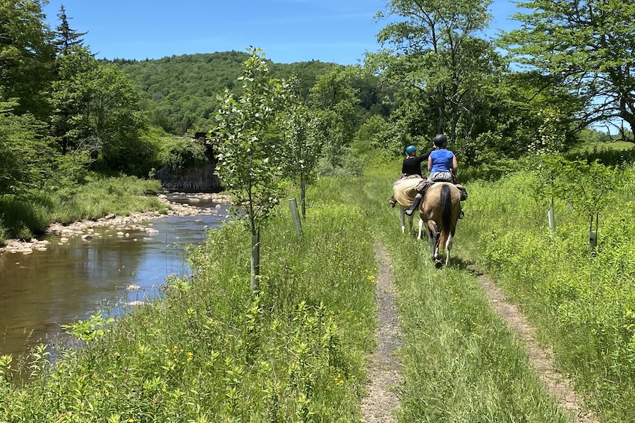 Equestrians on West Virginia's Meadow River Rail Trail | Photo courtesy Peggy Blankenship Heater, Meadow River Campground