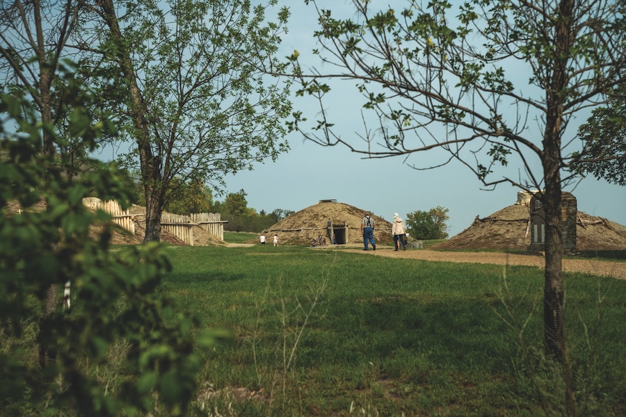 Fort Abraham Lincoln State Park's On-A-Slant Village | Photo courtesy North Dakota Parks and Recreation