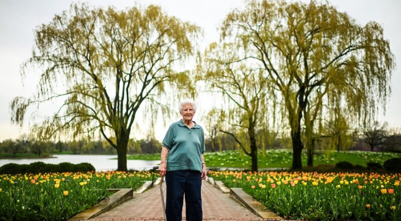 Sally Olds at the Chicago Botanic Garden | Photo by Ben Lipowitz