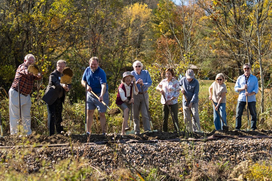 Groundbreaking ceremony for North Carolina's Ecusta Trail | Photo courtesy Friends of the Ecusta Trail