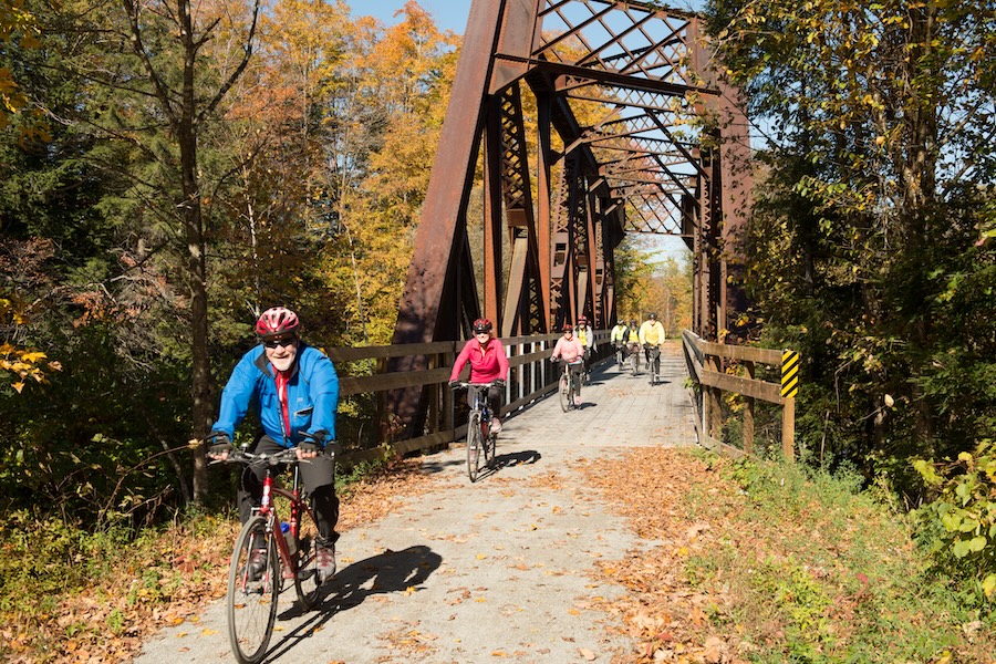 New England Rail Trail Network's and Vermont's Lamoille Valley Rail Trail | Photo courtesy RTC