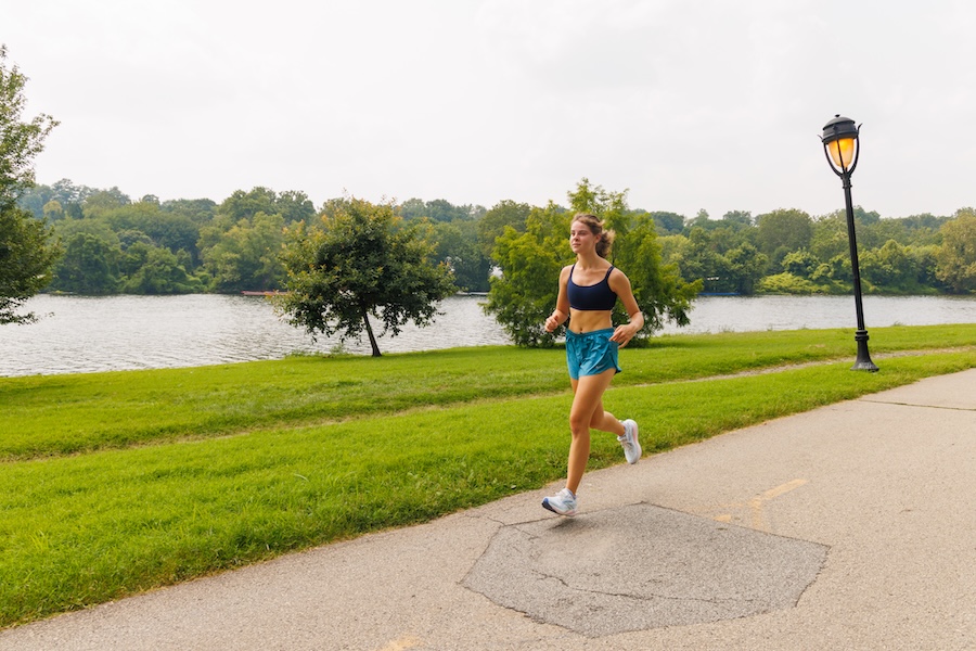 Runner on Pennsylvania's Schuylkill River Trail | Photo by Jack Larson