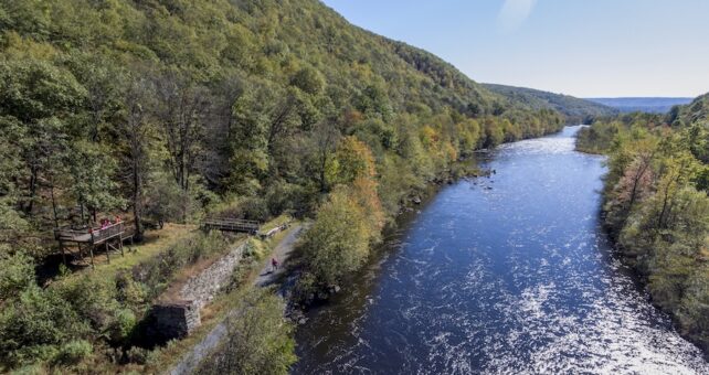 The Delaware & Lehigh Trail (D&L Trail) in Pennsylvania | Courtesy Pocono Biking