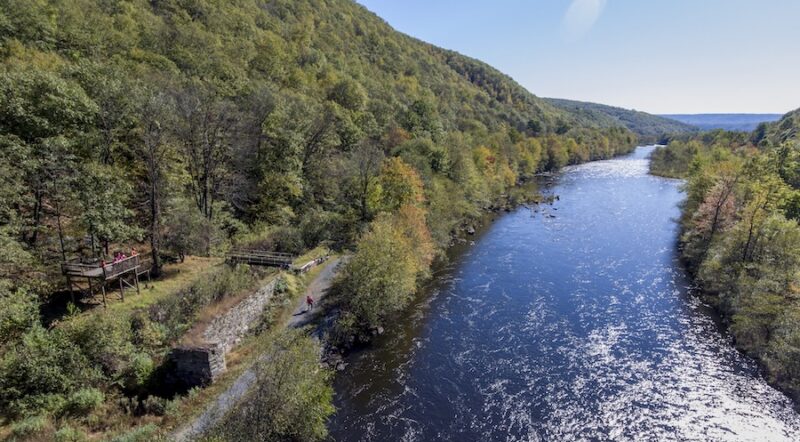 The Delaware & Lehigh Trail (D&L Trail) in Pennsylvania | Courtesy Pocono Biking