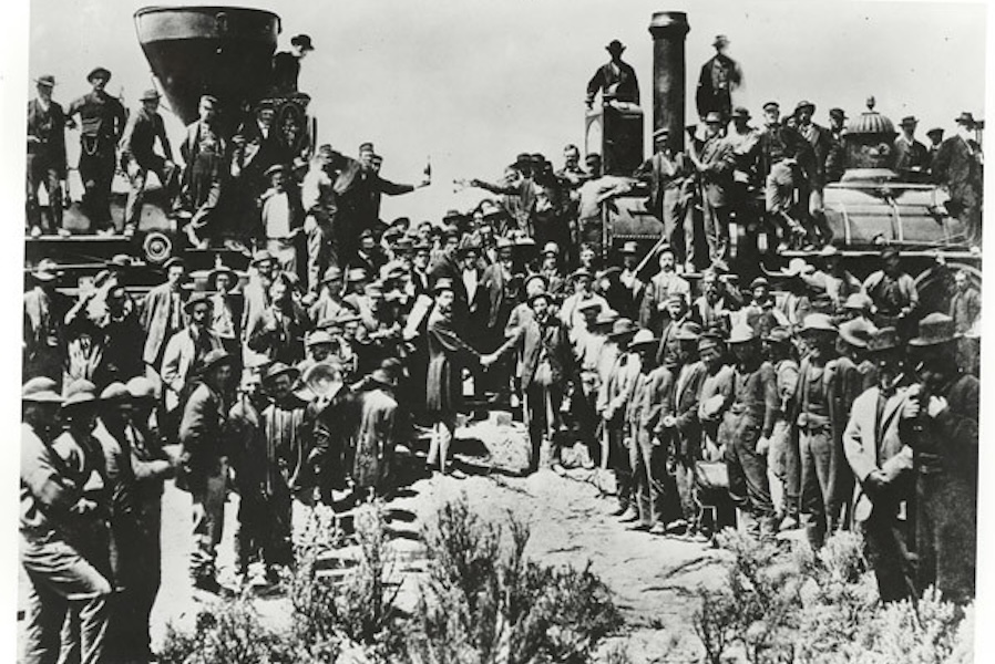 Golden Spike Photo | Photo courtesy National Archives