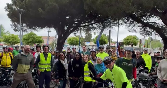 Group bike ride along California's San Francisco Bay Area Trail | Photo courtesy RTC