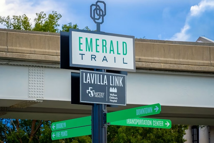 LaVilla Link, a segment of Jacksonville's Emerald Trail | Photo courtesy Baptist Hospital