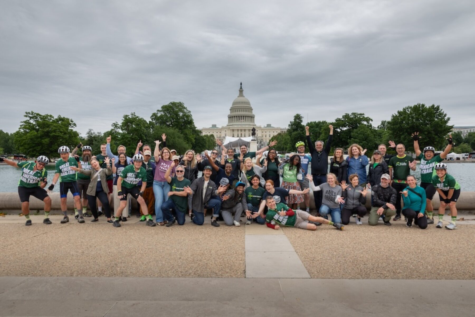 Warrior Expeditions 2026 Great American Rail-Trail ride kick off at the Capitol | Photo by Cedric Craig