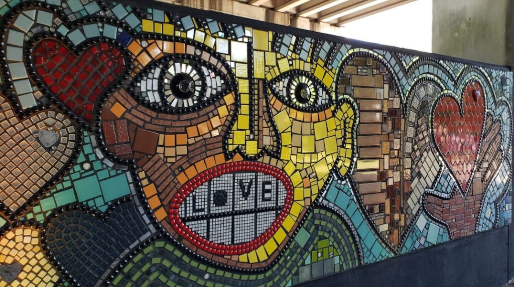 Sugar Hill Mosaic along the S-Line Rail Trail | Photo courtesy Groundwork Jacksonville