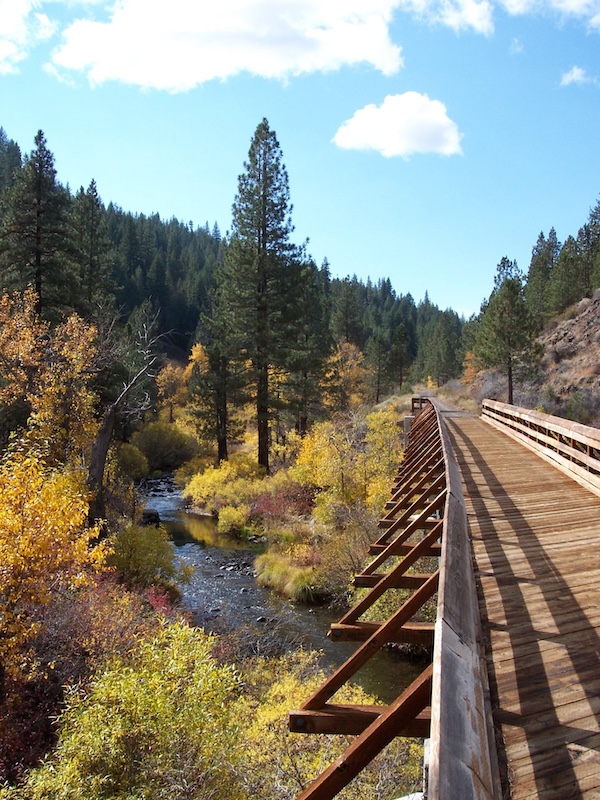 Bridge near Susanville along California's Bizz Johnson Trail | Photo courtesy Stan Bales and Lassen Land & Trails Trust